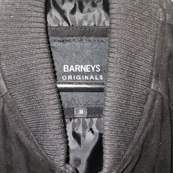 Barney's black suede bomber jacket - Picture 2 of 2